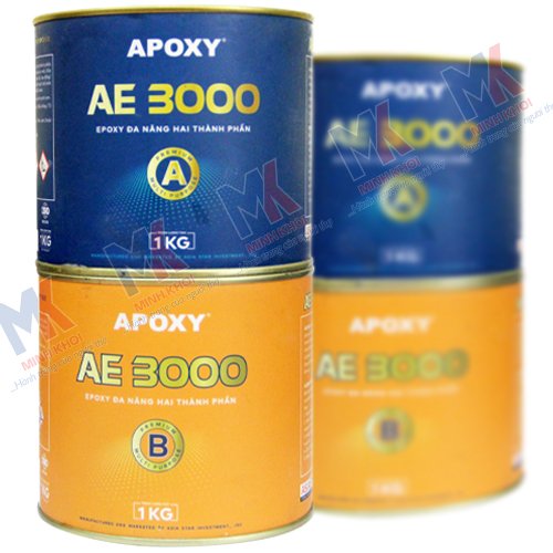 KEO AB EPOXY AE-3000 MÀU TRẮNG